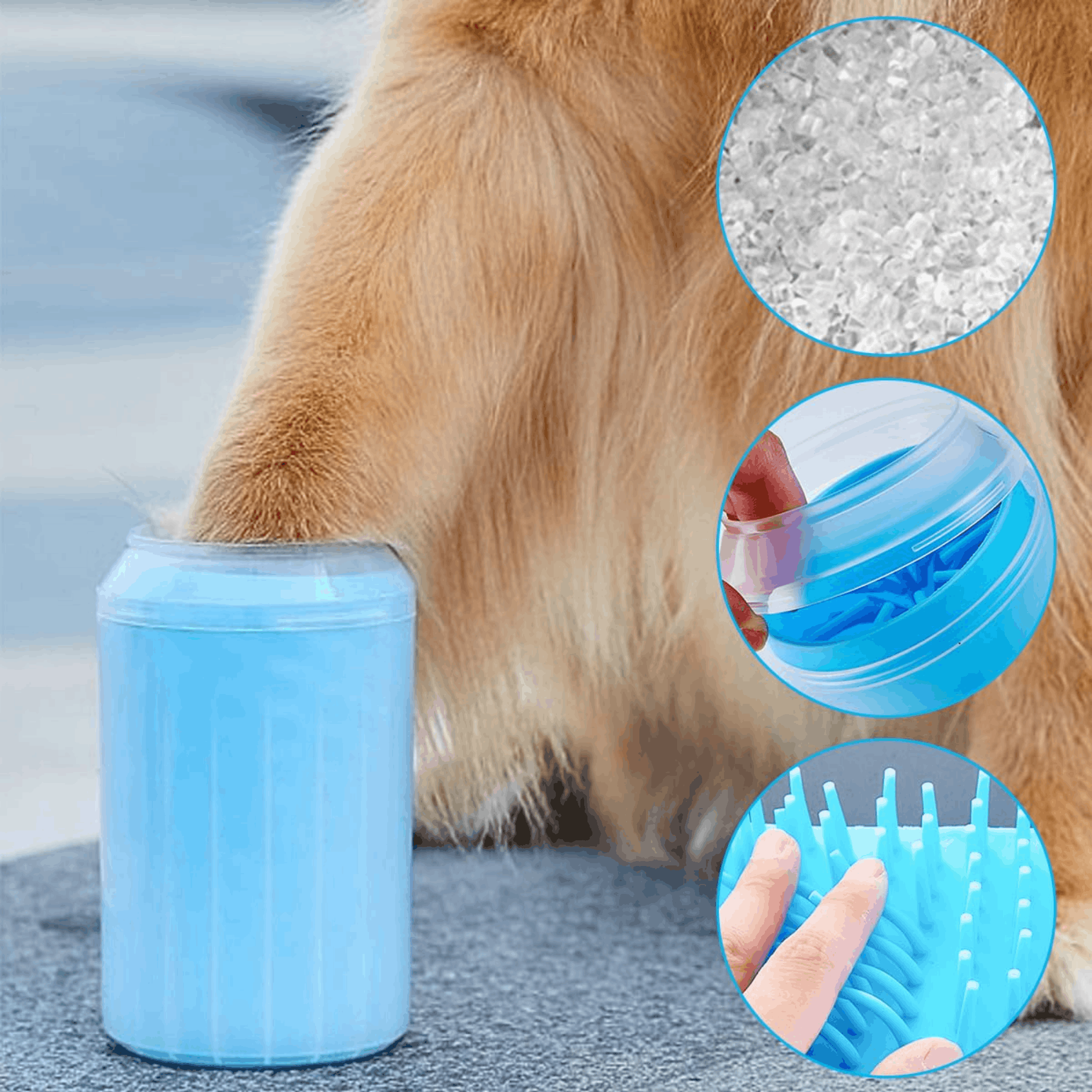 CleanPaws-Pfoten Reiniger ,Weiche Silikon Kämme
